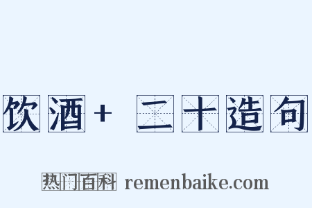 饮酒+二十造句是什么意思的图片